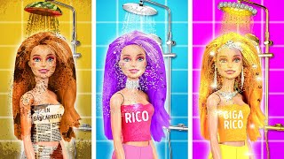 ¡NUEVO peinado genial para MUÑECA Los mejores dispositivos y DIYs de belleza para Barbie de TeenVee [upl. by Robertson791]