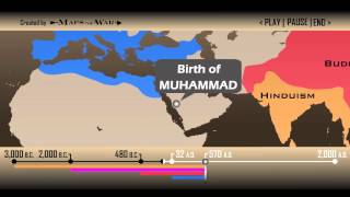 Religion Global History Timeline 1 min 30 sec [upl. by Joscelin905]