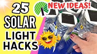 25 NEW and EXCITING Dollar Tree SOLAR LIGHT HACKS 2023  Patio amp Outdoor DIY SUMMER Decorations [upl. by Dyan644]