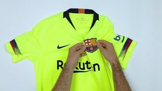 UNBOXING La nueva camiseta FC Barcelona temporada 20182019 AWAY [upl. by Tiffy302]