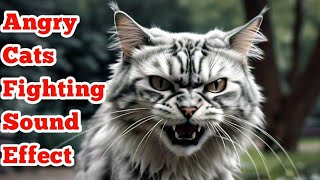 Cats Fighting Sound Effect  Angry Cat Sound Effect [upl. by Nyberg]