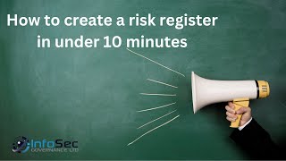 How to create a risk register in under 10 minutes [upl. by Ailey966]