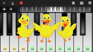 May Tatlong Bibe Akong Nakita • Perfect Piano App [upl. by Sucram377]