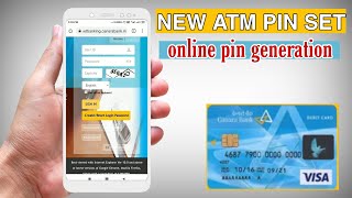 Canara bank new atm pin generation online  how to set canara bank atm pin 2021 [upl. by Atinram]