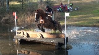 Southern Pines Horse Trials 2 Advanced Water Jump 2013 [upl. by Nashoma]