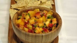 Peach Salsa  Lynn’s Recipes [upl. by Iuqcaj743]