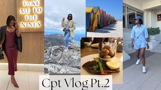 CAPE TOWN VLOG Part 2 Dinner at the Nines Table Mountain Muizenberg southafricanyoutuber [upl. by Latty]