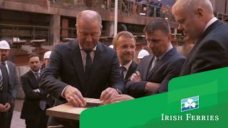 Building a Ship  Laying the Keel of the WB Yeats  Irish Ferries [upl. by Meris]