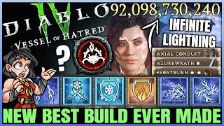 Diablo 4  New Best Meta INFINITE DPS Sorcerer Build Found  S6 OP Frost Fire Chain Lightning Guide [upl. by Rollie]