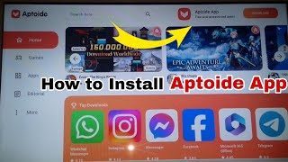 HOW To Install Aptoide Tv App in LG smart TV [upl. by Alekram]