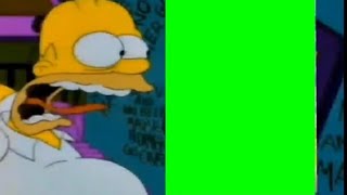 Homer Simpson Scream Green Screen [upl. by Sekofski]