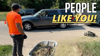 Neighbor PULLS UP on me YELLING while helping out a family IN NEED [upl. by Yespmed]