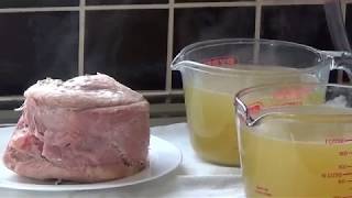 How to easily cook a gammon joint in an Instantpot or PressureKingPro and make a wonderful stock [upl. by Anitrebla]