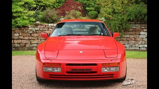 Porsche 944 S2 30 Guards Red Coupe Linen Leather Sports Seats [upl. by Nancey]