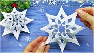 DIY Snowflake ❄️ Christmas Decorations [upl. by Einaffyt]