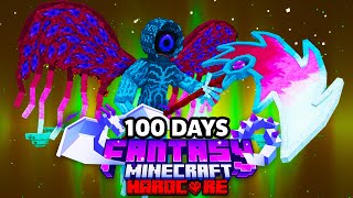 I Survived 100 Days in FANTASY Minecraft Hardcore [upl. by Aztinay]