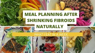 Meal Planning After Shrinking Fibroids Naturally What I Eat in a Week [upl. by Simons659]