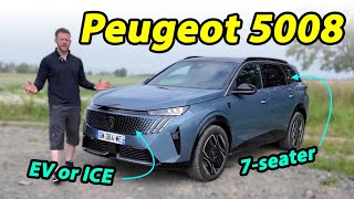 allnew Peugeot 5008 driving REVIEW 7seater with e5008 EV [upl. by Kyre]