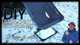 DIY ULTRALIGHT GROUNDSHEET  SO EASY TO MAKE ONE [upl. by Hpesojnhoj]