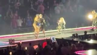 Madonna falls off chair in Seattle but recovers like a pro  Celebration Tour ’madonna [upl. by Ranita]