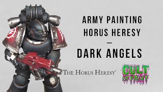 How to paint DARK ANGELS Space Marines for THE HORUS HERESY from Forgeworld [upl. by Jocelin]