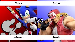 Smash  Respawn 183 Winners Semis  Yetey Sonic Mr Game amp Watch vs Dejan Terry [upl. by Lemmor]