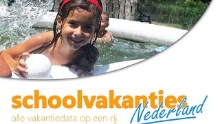 Schoolvakanties 2016  Schoolvakanties Nederland [upl. by Pickering244]