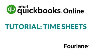 Setup QuickBooks Online Timesheet Tutorial  Learn QuickBooks Online Time Tracking Fourlane [upl. by Cynthia]