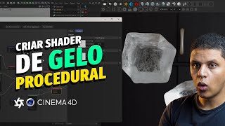 Aprenda criar shader de Gelo só com recursos nativo do Octane Render  Tutorial Cinema 4D [upl. by Murtagh]