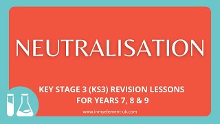 Neutralisation  Acids alkalis word equations and salts  Chemistry Revision Years 7 8 amp 9 [upl. by Quartis]