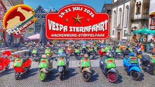 Vespa Sternfahrt Hachenburg und Stöffelpark 1921 Juli 2024  Rusty Helmets on Tour [upl. by Press]