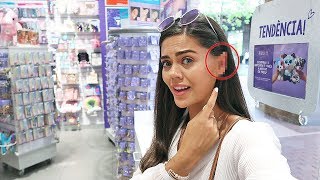 GETTING MY EARS PIERCED AT CLAIRES [upl. by Anoyk]