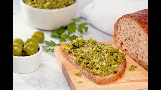 Easy Vegan Castelvetrano Tapenade [upl. by Trixi]