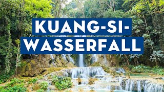 MekongFlusskreuzfahrt Den KuangSiWasserfall entdecken [upl. by Enialb]