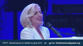 Lady Gaga  Million Reasons  Yoü and I  The Edge of Glory live at One America Appeal [upl. by Amihsat]