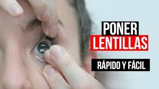 COMO PONER LENTES DE CONTACTO FACIL Y RAPIDO [upl. by Eiramanit]