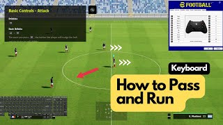 How to pass and move in efootball 2023 PC  Keyboard Controls [upl. by Euqinmod261]