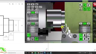 Practica Autónoma Uso de simulador torno convencional [upl. by Wilonah]