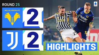 VERONAJUVENTUS 22  HIGHLIGHTS  Juve held back in 4goal thriller  Serie A 202324 [upl. by Aubreir]