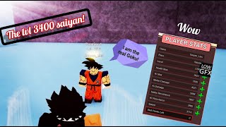 Unbelievable THE LVL 3400 SAIYAN   Dragon Ball Z Final Stand [upl. by Carlynne523]