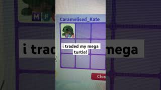 i traded my mega turtle in adopt me 🥲🥲 adoptme roblox trading pets megaturtle pets shorts [upl. by Natsirt713]