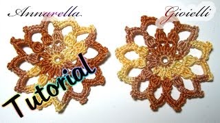 Tutorial orecchini alluncinetto natalizi  How to crochet christmas earrings [upl. by Elocen958]