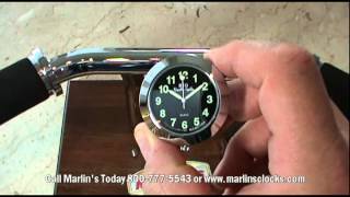 Marlins Big Pauls Cycle 1quot Motorcycle Handlebar Clock [upl. by Chuah]