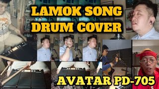 LAMOK SONG DRUM COVER  AVATAR PD705  WITH A TWIST  whamos [upl. by Pisano]