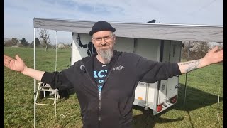 Prime Tech Wing 270 Grad Markise mit DIY Mini Camper oder Kofferanhänger [upl. by Nedia]