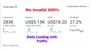 AdSense And Adx 202425 Loading  No invalid 💯  Traffic Arbitrage [upl. by Eesdnil]