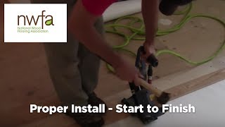 How To Properly Install Hardwood Flooring [upl. by Blasius]