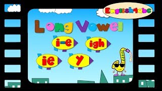 Long Vowel Letter i  ieieighy  English4abc  Phonics song [upl. by Llenna]