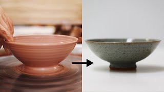 How to Make a Stoneware Pottery Bowl from Beginning to End — Narrated Version [upl. by Ennywg]