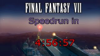 Final Fantasy VII  Speedrun in 45657 [upl. by Kcub]